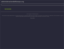 Tablet Screenshot of administraciondeltiempo.org